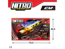Race Track Nitro With 2 Speed ​​& Go Vehicles Art.45.592
