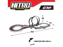 Race Track Nitro With 2 Speed ​​& Go Vehicles Art.45.592 Гоночная трасса с 2 автомобилями Speed & Go