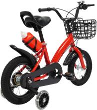 Kids Bike Wheels Collas 12' Red Art.8062   Children's two-wheeled bicycle with additional wheels