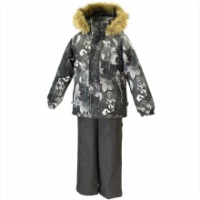 „Huppa'19“ žiemos menas. 41480030-82818 Šilta kūdikio žieminė šiltų kostiumų striukė + kelnės