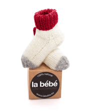 La Bebe™ Natural Eco Lambswool Baby Socks Art.81019