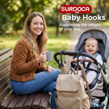 Surdoca Pram Hook for Mum Art.81378  Stroller handle lock