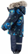 Lassie'19 Lassietec® tamsiai mėlynas menas. 713732-6951 Šiltas kūdikio žiemos kostiumas: striukė ir kelnės