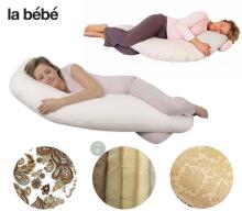 La Bebe™ Moon Maternity Pillow Cover Art.81479 Oriental Light Grey Satin