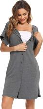 Nursing Maternity Nightdress Art.81669 Grey