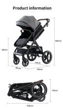Kids Buggy 3 in 1 Art.X1 Pink  Stoller 3 in1