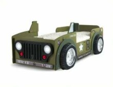 Plastiko Jeep Art.81919 Ergonomiska bērnu gulta - Mašīna ar  matraci 190x90 cm
