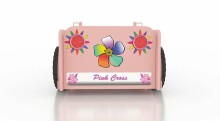 Plastiko Jeep Pink Art.81920 Детская стильная кровать-машина с матрасом 190x90cм