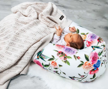 La Bebe™ Rich Maternity Pillow Art.8213 Black/White 30x104 cm