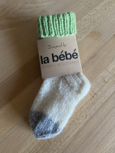 La Bebe™ Lambswool Natural Eco Socks Art.83993 Green Baby Socks