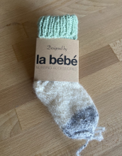 La Bebe™ Lambswool Natural Eco Socks Art.83993 Green Baby Socks