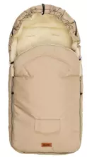 Sensillo Classic Romper Bag Art.84667 Cappuccino/Wool Bērnu ziemas ratu guļammaiss ar aitas vilnas oderi