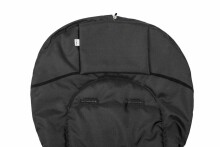 „Sensillo Romper Bag“ krepšys Art.84668 Juodas vežimėlio miegmaišis su avies vilnos pamušalu