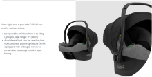 Kunert Cosmo Art.84916 Black Infant Car seat 0-13 kg