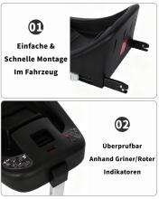 BabyVoyage i-Size 40-85 cm Baby Car Isofix Art.85349 Black  Детское автокресло (0-13 кг)