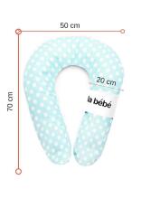 La Bebe™ Snug Art.85708 Nursing Maternity Pillow Mint Dots 20*70cm