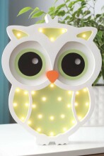HappyMoon Owl  Art.85965 Blue Purple Nakts-lampa