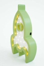 HappyMoon Rocket  Art.NL ROCKET 8/1 Green Ночник-светильник со светодиодами