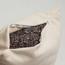 La bebe™ Pillow Eco Velvet 30x40 Art.86120 Beige/Grey 30x40 with ECO buckwheat filling