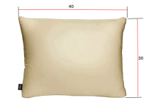 La bebe™ Pillow Eco Velvet 30x40 Art.86120 Beige/Grey 30x40 with ECO buckwheat filling
