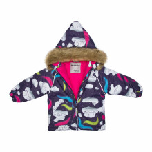 Huppa'22 Avery Art.41780030-13273 Šilta kūdikio žieminė šiltų kostiumų striukė + kelnės