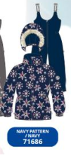 Huppa '18 Wonder Art.41950030-71686 Silts mazuļu ziemas termo kostīms jaka + bikses (92-140cm)