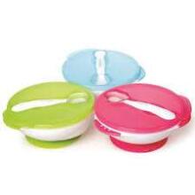 Kidsme Suction Bowl Art.9832  Aquamarine Bowl with spoon