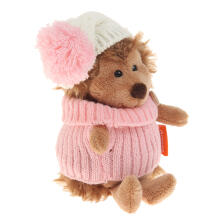 Orange Toys Fluffy the Hedgehog in white/pink hat Art.OS605/15A Mīksta rotaļlieta Ezītis Pūkains baltā un rozā cepurē (15 cm)