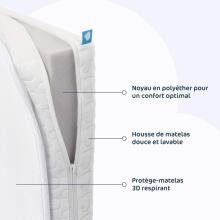 Aerosleep Essential Pack 2-in-1: Mattress + 3D Protector Art.AM-ES120 matracis +3D protektors 120x60 cm