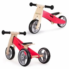 Eco Toys Wooden Bike Art.YM-BB-01 Pink Детский велосипед-беговел