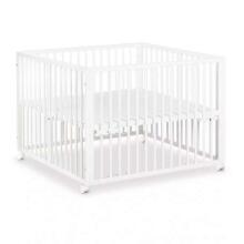 Klups Kojec  II White playpen with mattress