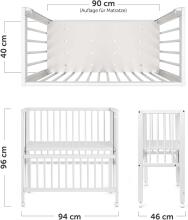 Fillikid Bedside crib Cocon nature Art.533-00