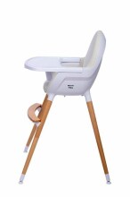 Britton Fika Art.B2132 tamsiai pilkos / rudos kojos maitinimo kėdė