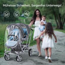 Universal Rain Cover for Twins Art.9161 Lietusplēve dvīnu ratiņiem