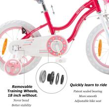 Royal Baby Kids Bike Wheels Collas 12'  Art.92083 Pink  Children's two-wheeled bicycle with additional wheels