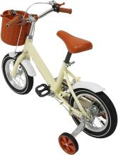 Kids Bike Wheels Collas 12' Beige Art.92089  Children's two-wheeled bicycle with additional wheels