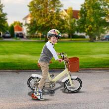Kids Bike Wheels Collas 12' Beige Art.92089  Children's two-wheeled bicycle with additional wheels
