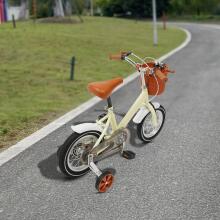Kids Bike Wheels Collas 12' Beige Art.92089  Children's two-wheeled bicycle with additional wheels