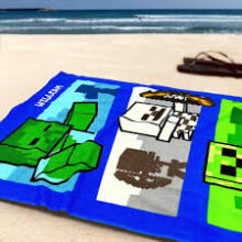 Carbotex Beach Towel Minecraft Art.MC043-R