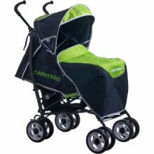 „Caretero Space Deluxe“ kol. Žali vežimėlis