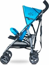 Caretero Alfa Col. Mėlynas lengvas skėčio tipo vežimėlis