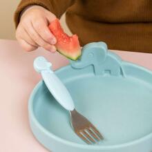 Done by Deer Peekaboo dinner set Deer friends Blue