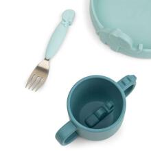 Done by Deer Peekaboo dinner set Deer friends Blue