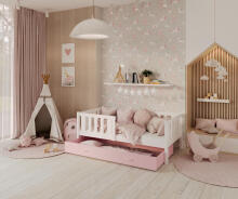 AJK Bobo Art.93671 Стильная молодёжная кровать со ящиком и матрасом 160x80 см