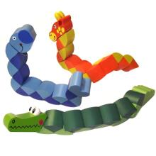 Kids Krafts Wood Twisty Jungle Animals Art.WD157