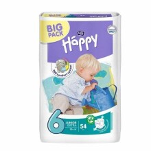 Happy Junior Extra Big Pack Bērnu autiņbiksītes 6 izmērs no 16+kg, 54gab.