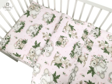 MimiNu Minky Pink Комплект детского постельного белья из 2х частей 75x100cm