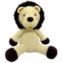 NatureZoo Teddy Bear Miss Lion Art.10064 Mīkstā adīta rotaļlieta ar skaņas efektu