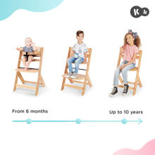 KinderKraft Enock Art.KKKENOCNAT0000  Koka barošanas krēsls