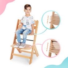 KinderKraft Enock Art.KKKENOCNAT0000  Koka barošanas krēsls